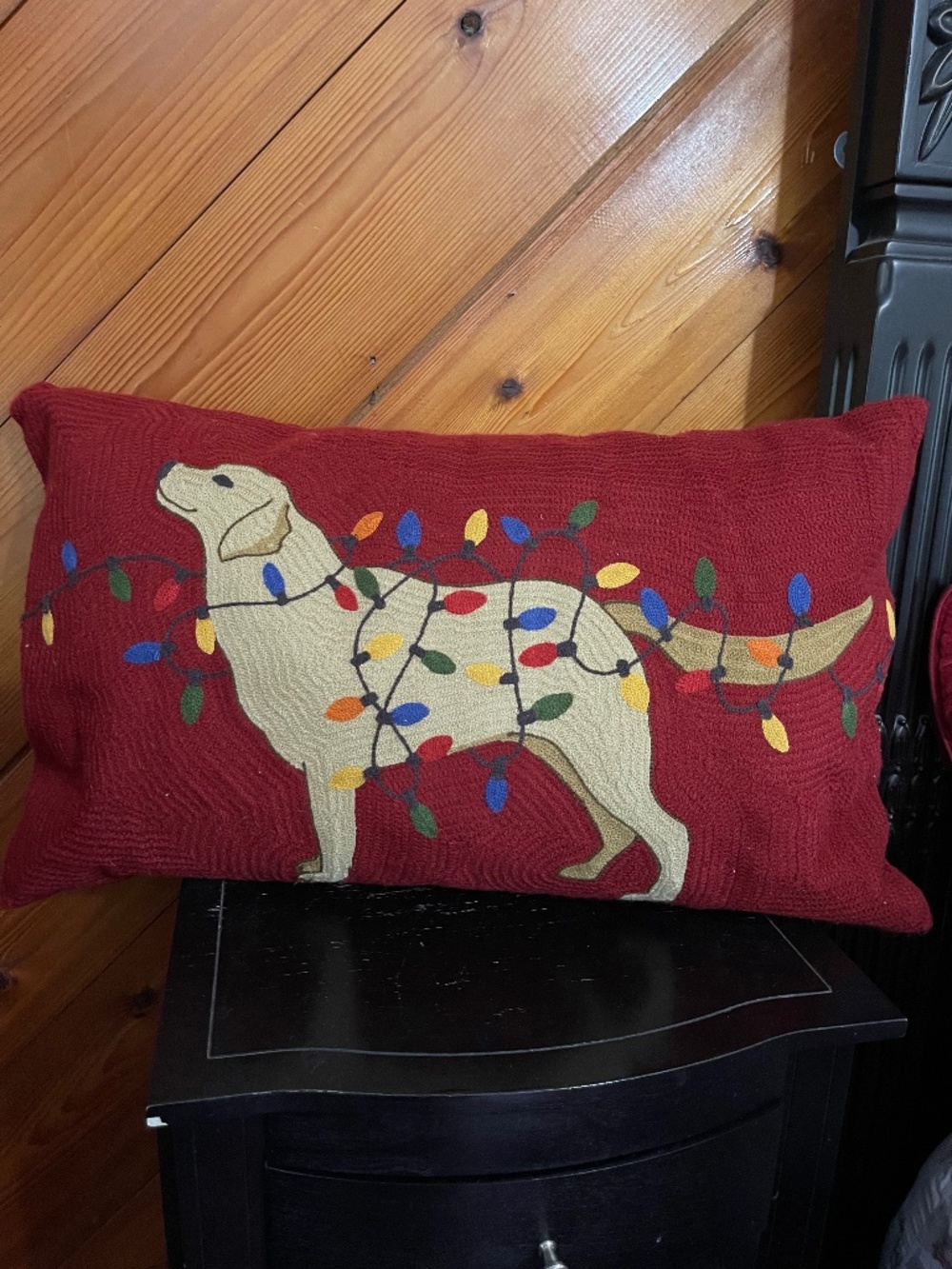 Pottery Barn Dog Pillow with insert